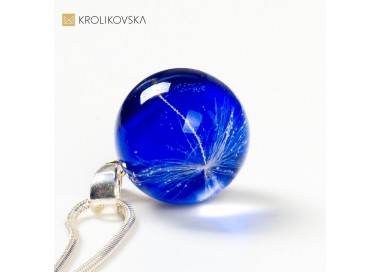 Biżuteria damska artystyczna, naszyjnik z dmuchawcami.