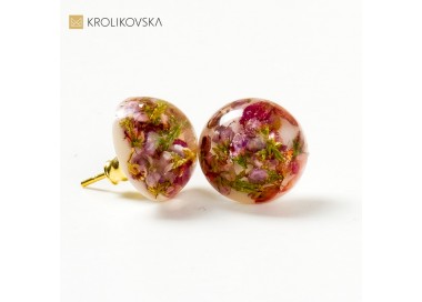 Biżuteria damska na prezent kolczyki z kwiatami.