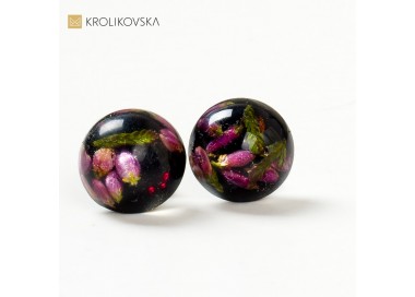 Biżuteria damska artystyczna, carne kwiatowe kolczyki.