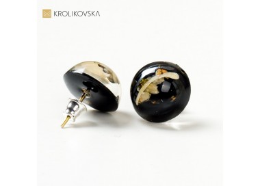 Srebrna biżuteria damska, kolczyki z kwiatami.