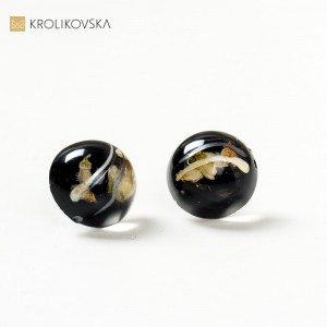 Srebrna biżuteria damska, kolczyki z kwiatami.