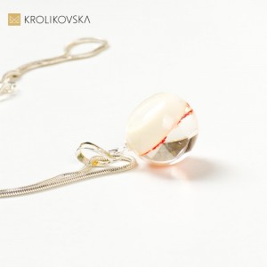 Biżuteria damska artystyczna, elegancki naszyjnik pozłacany w prezencie.