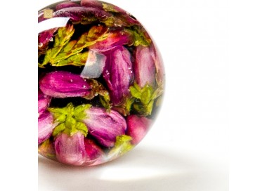 Biżuteria damska, zielona kwiatowa kulka biżuteria.