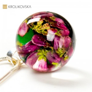 Biżuteria damska, zielona kwiatowa kulka biżuteria.