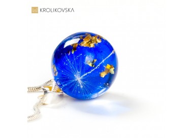 Biżuteria damska, chabrowy naszyjnik dla przyjaciółki.