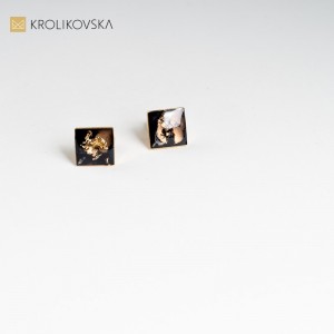 Wyjątkowe kolczyki, nowoczesna biżuteria.