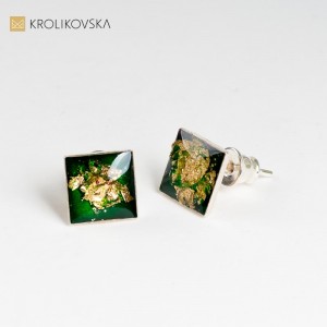 Kolczyki nowoczesna biżuteria.