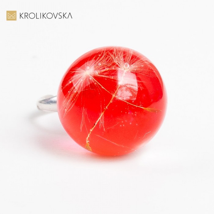 Prezent dla mamy pierścionek, pierścionki roślinne.