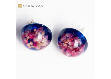 Kolczyki srebrne wkrętki dla mamy.