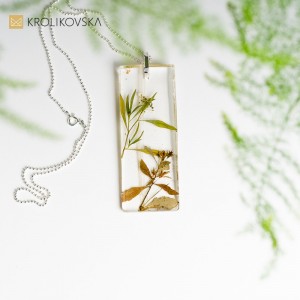 Kwadratowe wisiorki na szyję, Polska biżuteria handmade.