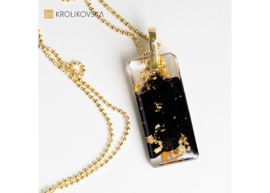 Naszyjnik damski prostokątny prezent dla dziewczyny.