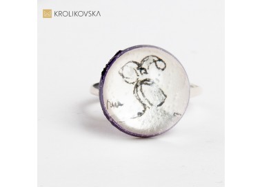 Pierścionek artystyczny- prezent dla żony.