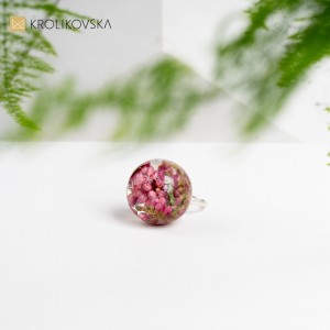 Pierścionek mocy kwiatów- prezent dla dziewczyny.