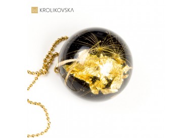 Ekskluzywne prezenty dla niej naszyjnik z dużym dmuchawcem.