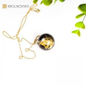 Ekskluzywne prezenty dla niej naszyjnik z dużym dmuchawcem.