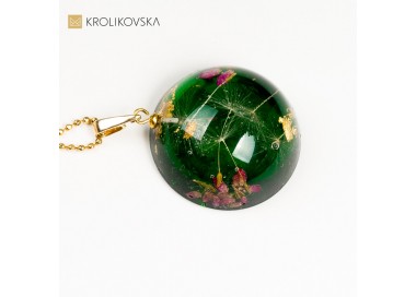 Pomysł na prezent dla przyjaciółki, naszyjnik damski zielony.