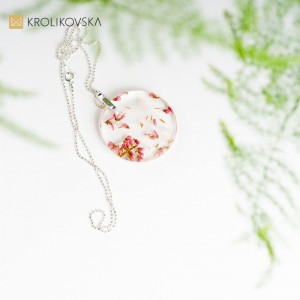 Gustowny upominek naszyjnik, Polska biżuteria handmade.