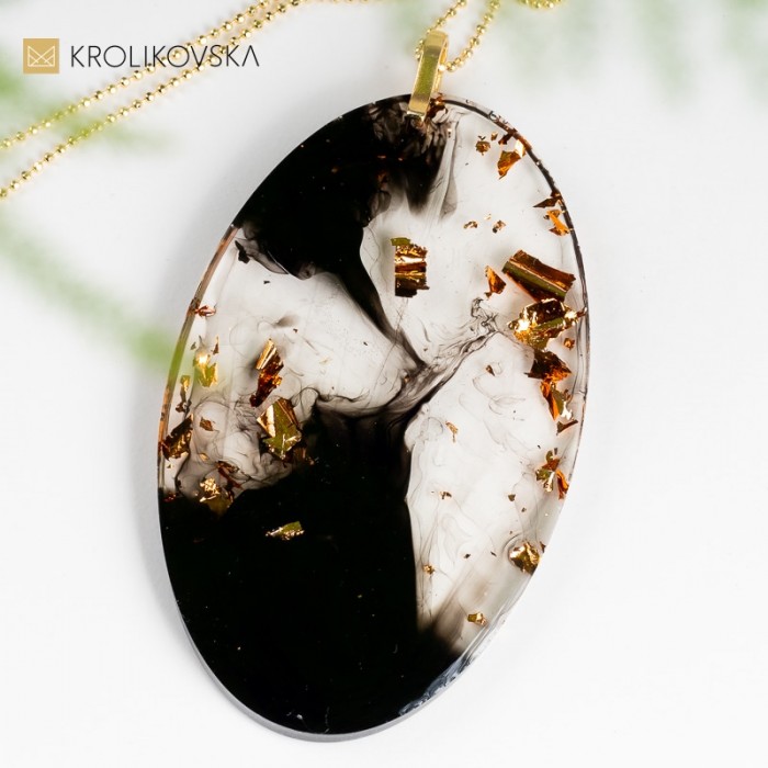 Wyjątkowy artystyczny naszyjnik, upominek na Święta.