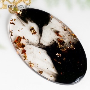 Wyjątkowy artystyczny naszyjnik, upominek na Święta.