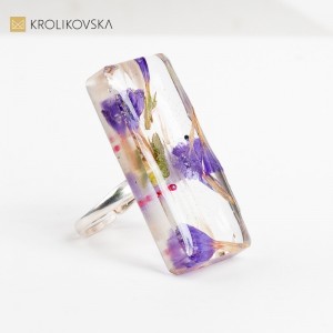 Unikatowe Dzieło - Pierścionek Z Własnoręcznie Wytwarzanym.
