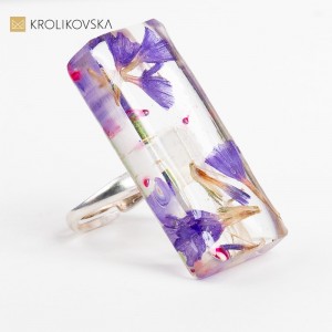 Unikatowy Pierścionek Z Kwiatami.