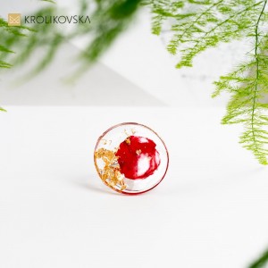 Ręcznie Robiony Pierścionek Wzorowanymi na Naturze.
