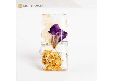 Artystyczne Piękno - Unikatowy Pierścionek Z Kwiatami.