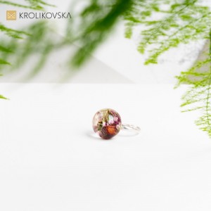 Inspirująca Kreacja - Pierścionek Artystyczny Zainspirowany Pięknem Natury.