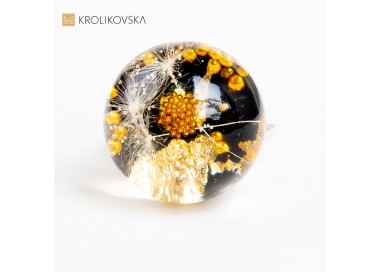 Wyjątkowy Zmysł - Ręcznie Robiony Pierścień Z Elementami Sztuki.