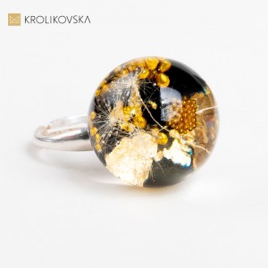 Wyjątkowy Zmysł - Ręcznie Robiony Pierścień Z Elementami Sztuki.