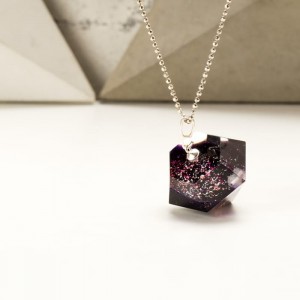 Naszyjnik diamentowy, biżuteria artystyczna.