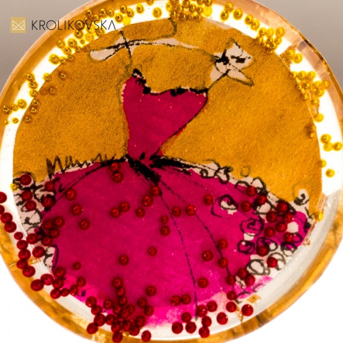 Unikalny Naszyjnik z Grafiką – Limitowana Kolekcja Stworzona przez Artystkę.