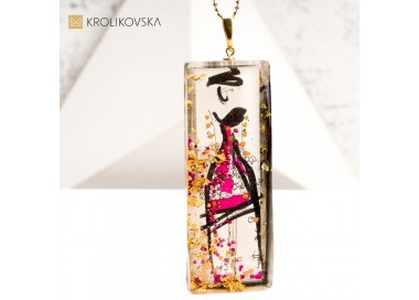 Jedyny w Swoim Rodzaju Naszyjnik – Prezent z Unikatową Grafiką Artystyczną.1