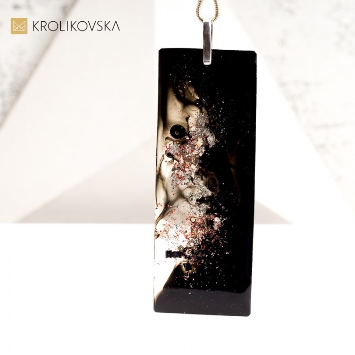 Limitowana Edycja – Ręcznie Malowany Naszyjnik, Każdy Egzemplarz Niepowtarzalny.