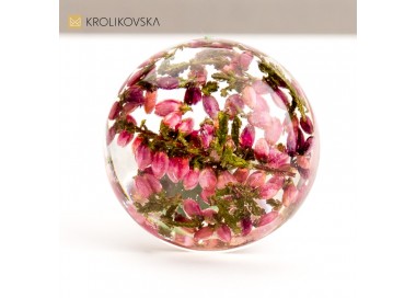 Unikalny Pierścionek z Prawdziwymi Kwiatami – Naturalna Elegancja