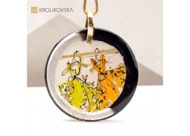 Naszyjnik z Duszą – Ręcznie Malowana Biżuteria dla Koneserów,