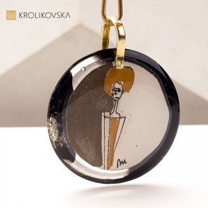 Biżuteria dla Kolekcjonera – Naszyjnik z Unikatową Grafiką.