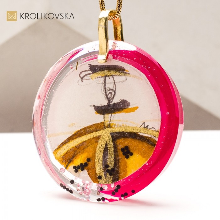 Ręcznie Malowana Biżuteria na Zamówienie – Unikatowy Naszyjnik.