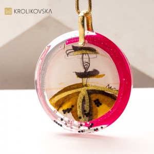 Ręcznie Malowana Biżuteria na Zamówienie – Unikatowy Naszyjnik.