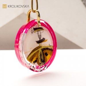 Ręcznie Malowana Biżuteria na Zamówienie – Unikatowy Naszyjnik.