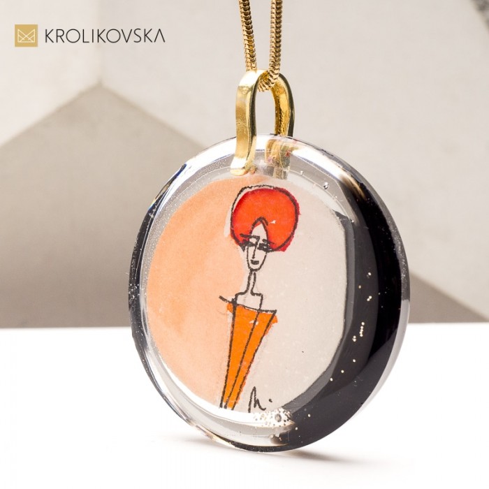 Personalizowany Naszyjnik na Prezent – Biżuteria Malowana Ręcznie
