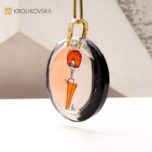 Personalizowany Naszyjnik na Prezent – Biżuteria Malowana Ręcznie