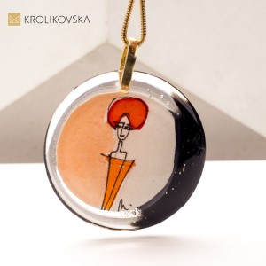 Personalizowany Naszyjnik na Prezent – Biżuteria Malowana Ręcznie