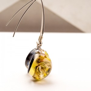 Unikalne Kolczyki - prawdziwe kwiaty.