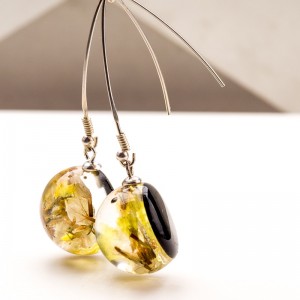 Unikalne Kolczyki - prawdziwe kwiaty.