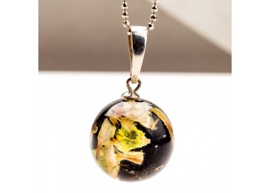 Unikalny Naszyjnik-prawdziwe kwiaty.