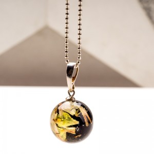 Unikalny Naszyjnik-prawdziwe kwiaty.