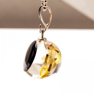 Unikalny Naszyjnik-prawdziwe kwiaty.