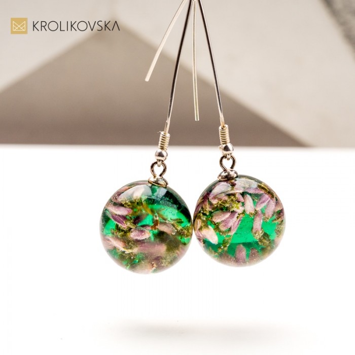 Kolczyki z Prawdziwymi Kwiatami – Biżuteria z Duszą.