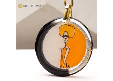 Naszyjnik z Autorską Grafiką – Biżuteria dla Osób Kochających Sztukę